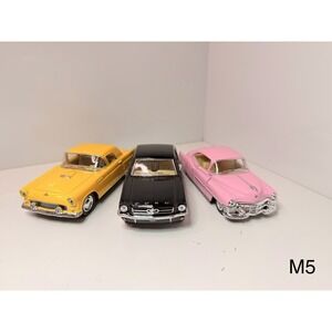 Kinsmart 1:32 Diecast Classic Car Lot Ford Thunderbird Mustang Cadillac